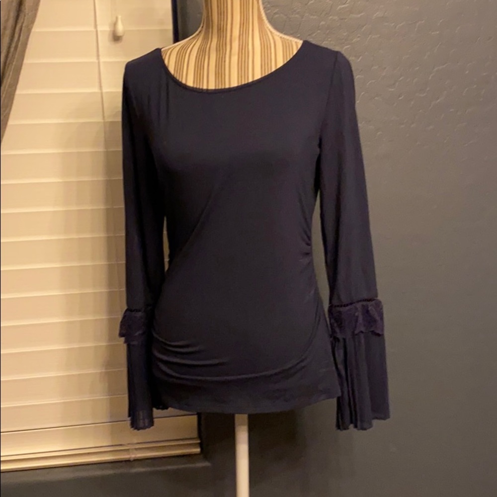 White House Black Market Blue Blouse
